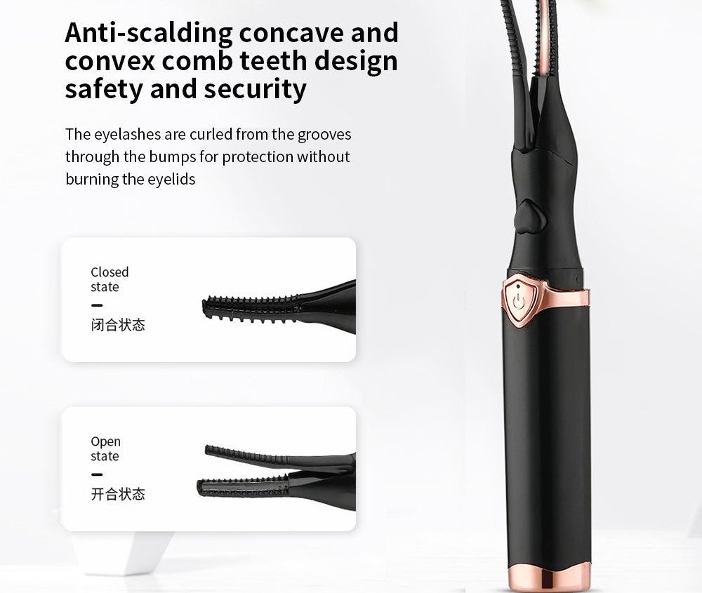 Heated lash curler