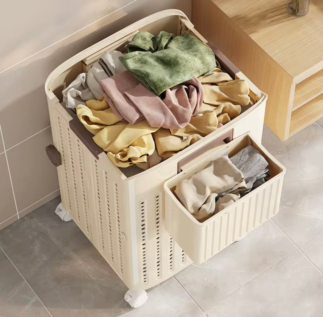 Foldable laundry basket