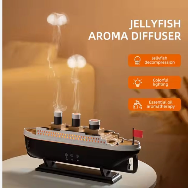 Electric ship humidifier - مرطب بخار بشكل سفينة 🚢