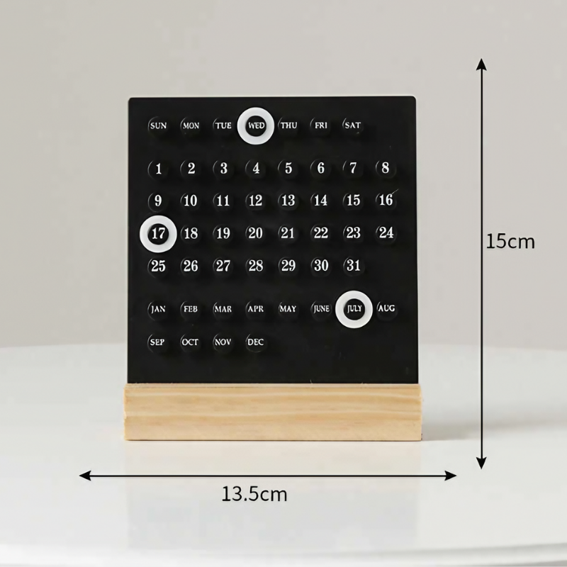 2025 Creative Wooden and Acrylic Desk Calendar