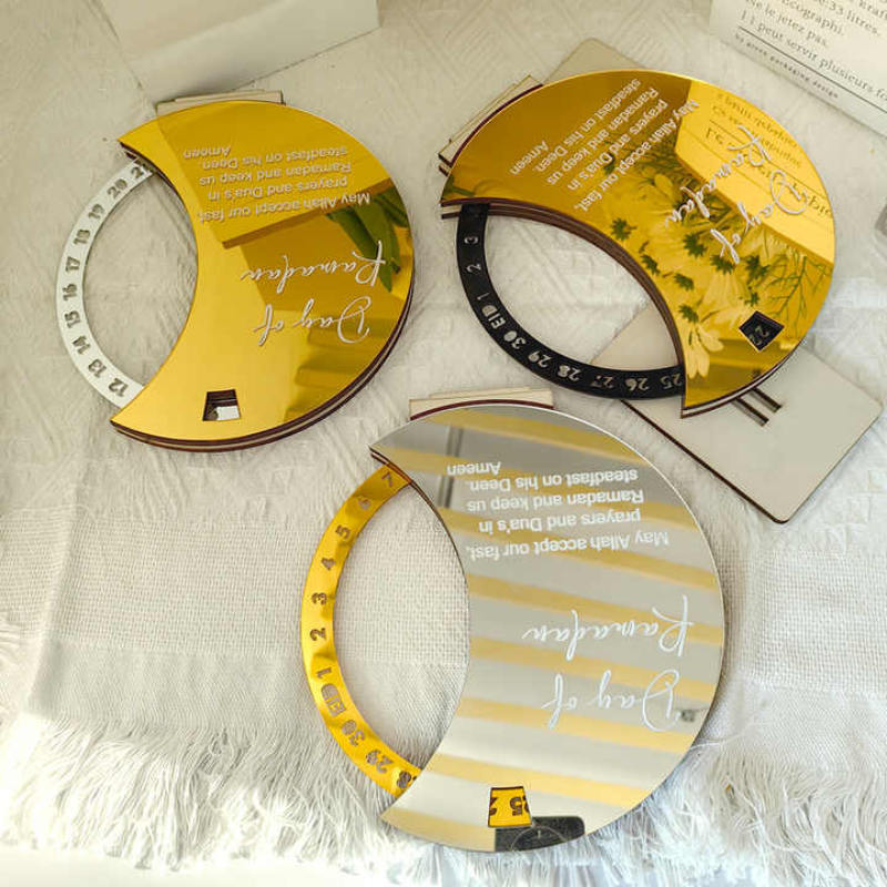 Acrylic Ornaments Rotating Ramadan  Calendar
