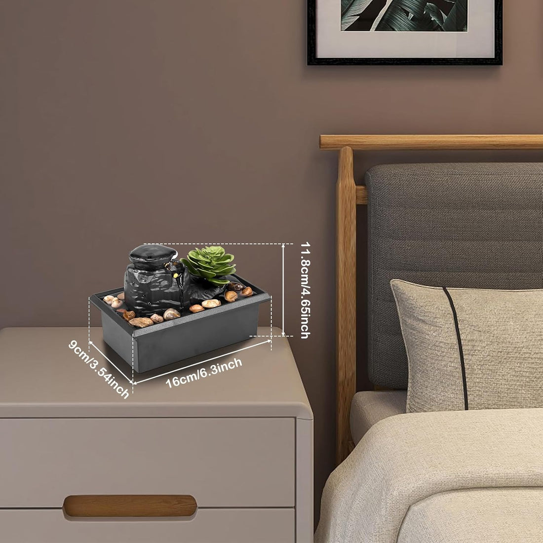 Modern Zen Tabletop Water Fountain