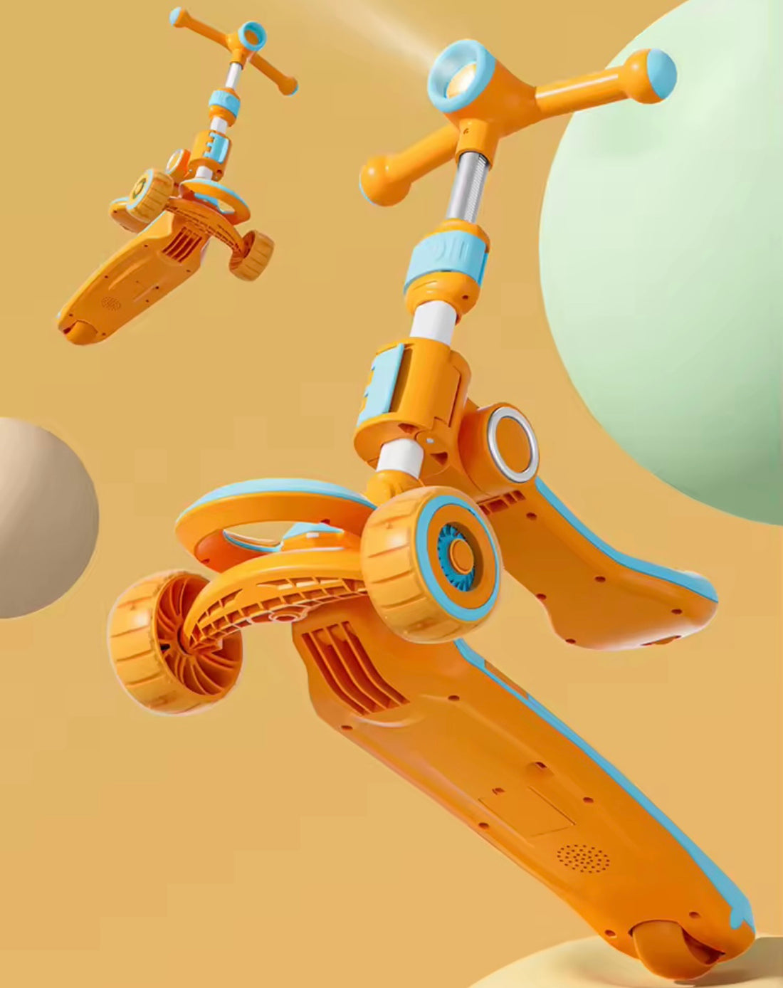 Rotating Flashing Scooter