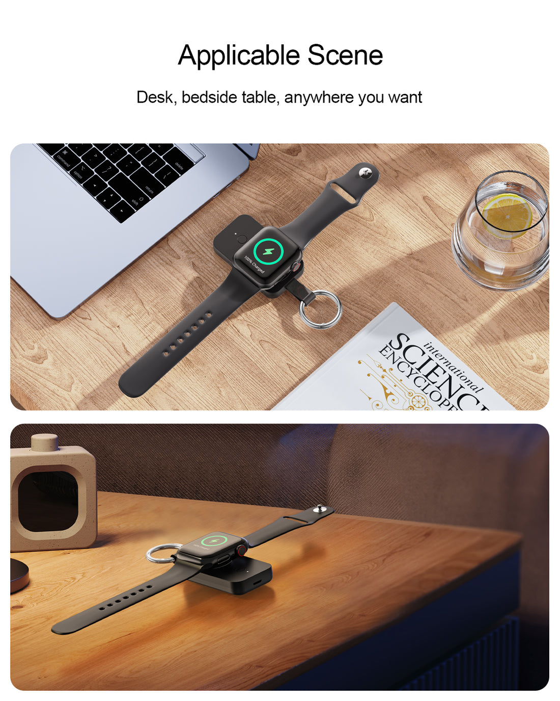 Keychain powerbank for apple watch