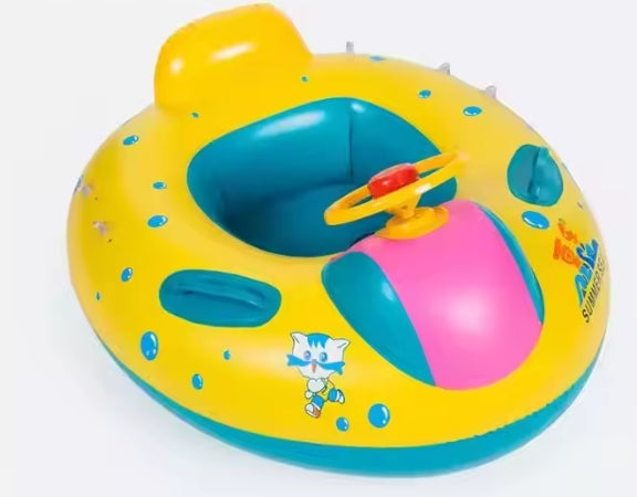 Swimming circle with awning
