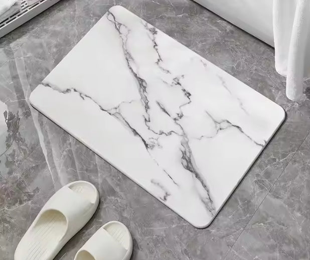 Drying bathroom floor