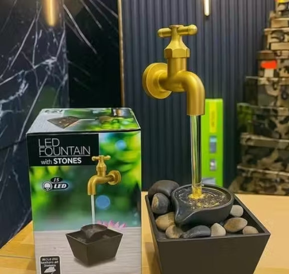 Water Tap Fountain with Stones