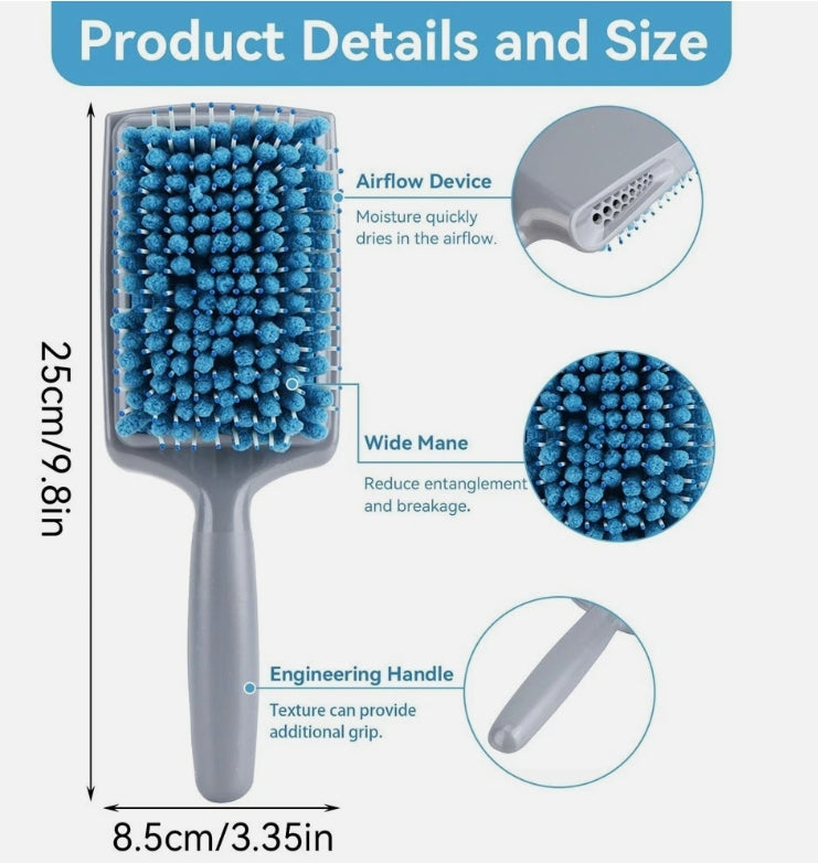 Microfiber hair brush