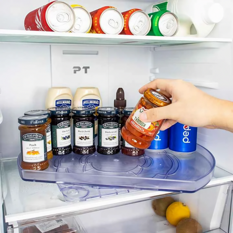 Turntable Refrigerator Storage Rack