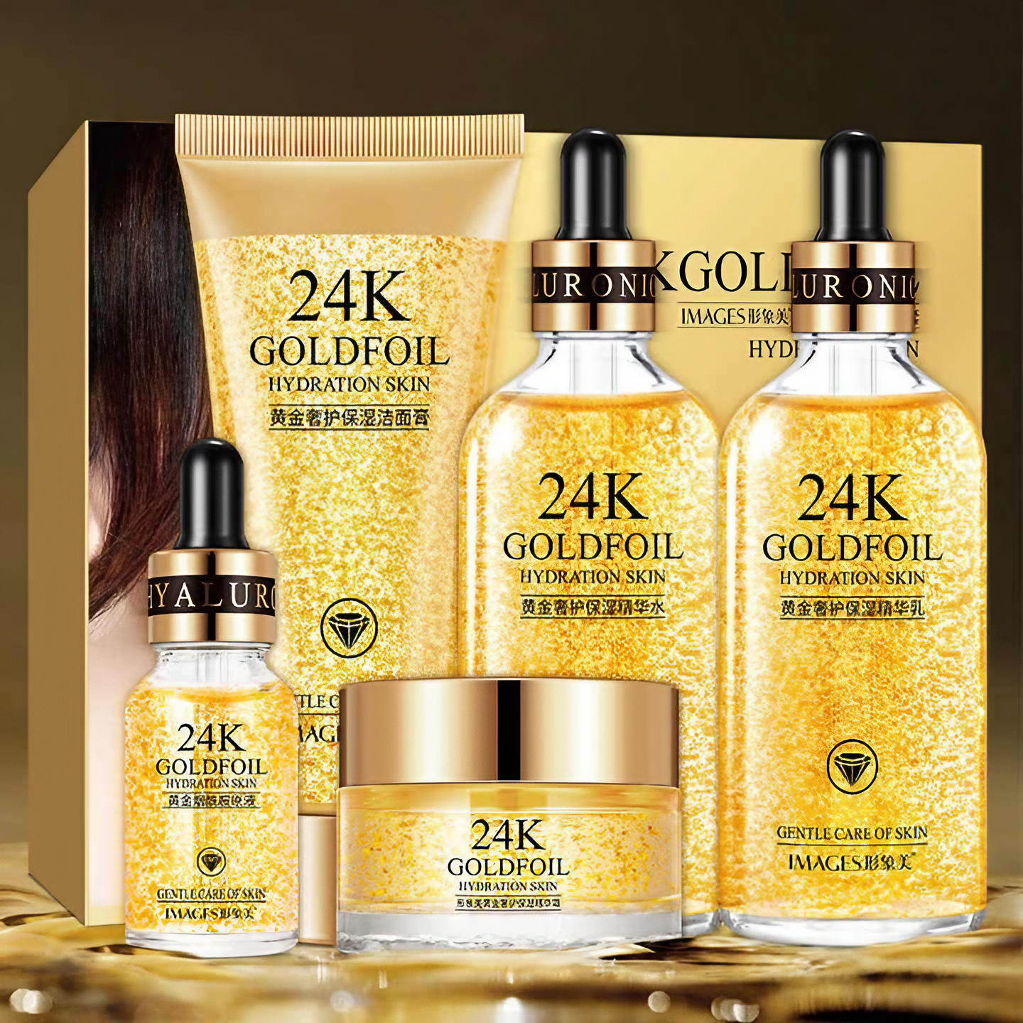 24K Gold Skincare Set